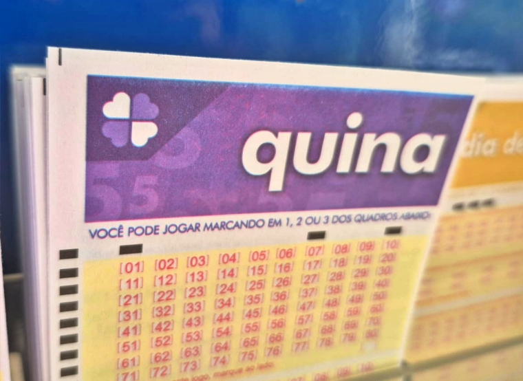 Volante para aposta na Quina