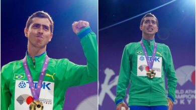 Caio Bonfim no pódio