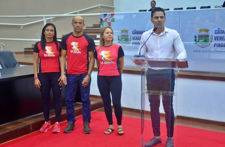 Atletas homenageados