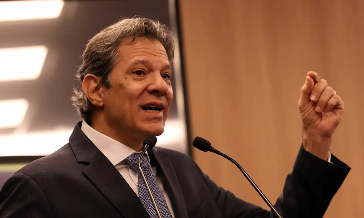 O ministro da Fazenda, Fernando Haddad