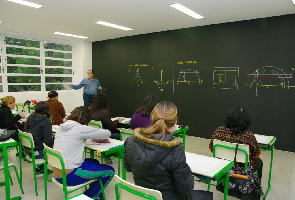 Professor durante aula