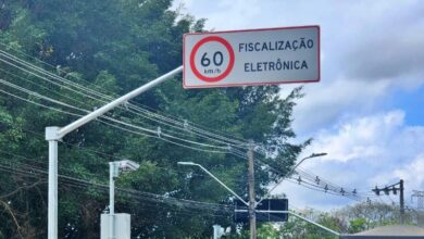 Radar de fiscalização eletrônica em Pindamonhangaba