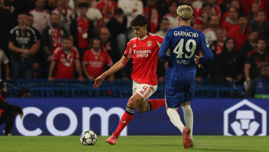 O central português António Silva é fundamental no eixo da defesa ao lado do argentino Otamendi Foto SL Benfica