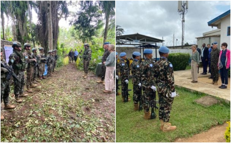 Momentos da visita em Beni