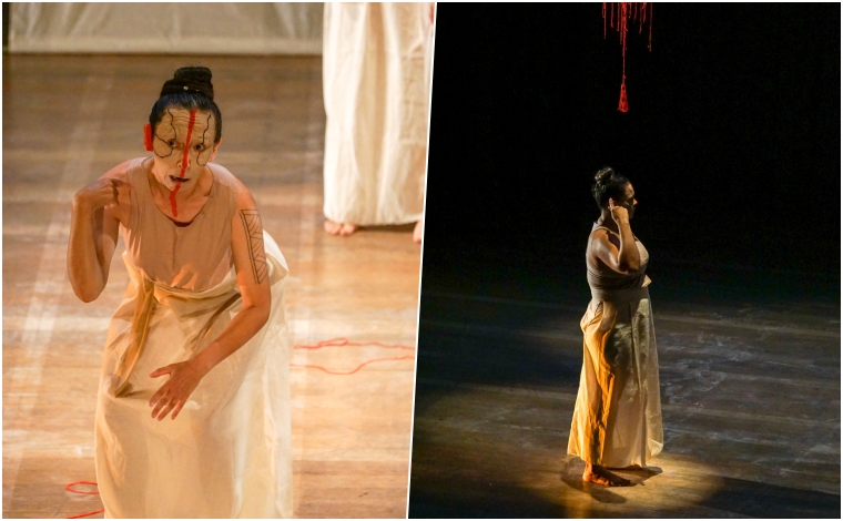 Cia O Clã da Dança apresenta espetáculo Akai Ito no Festival Internacional de Teatro do Movimento, na Colômbia