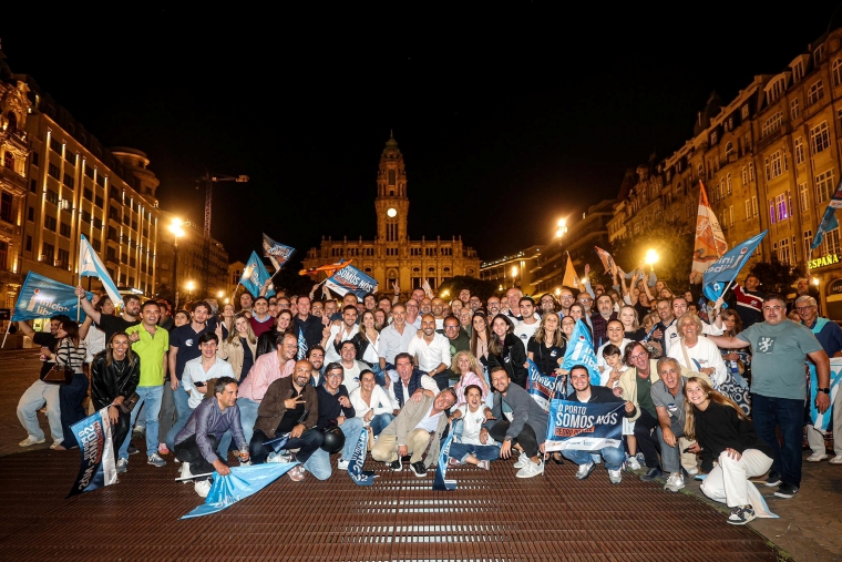 Na cidade do Porto a festa foi de Pedro Duarte e da sua equipa Foto O Porto Somos Nós