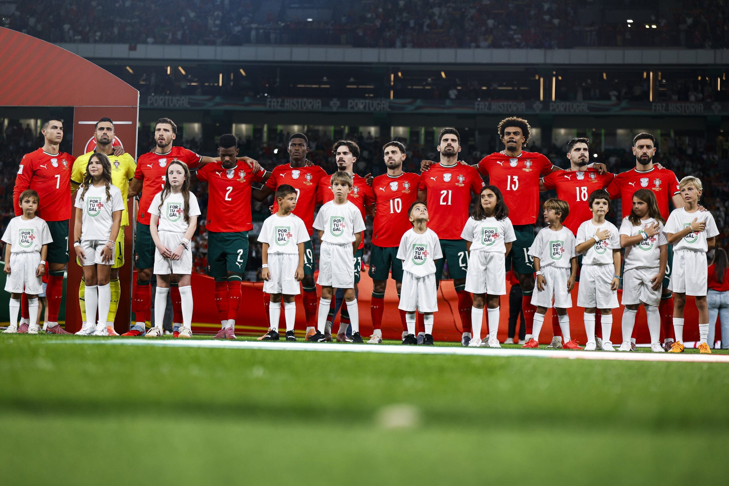 A equipa portuguesa está perto de garantir o apuramento para o Mundial Foto FP Futebol