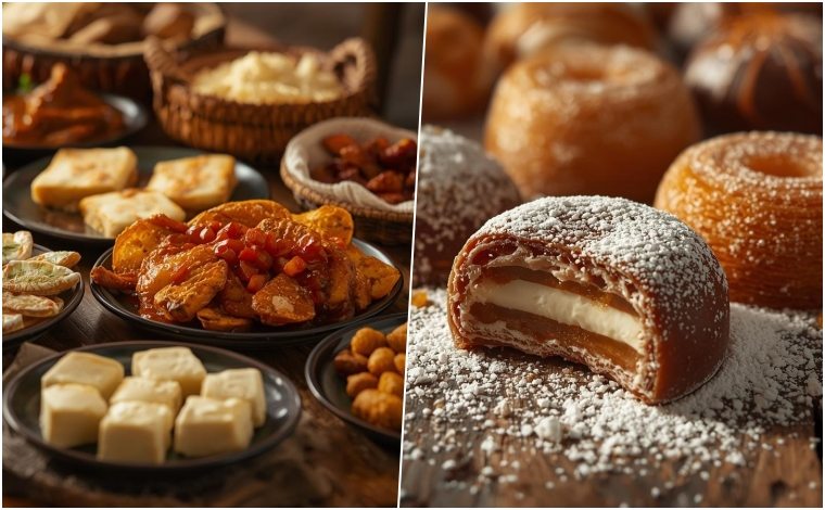 Variadade gastronômica.