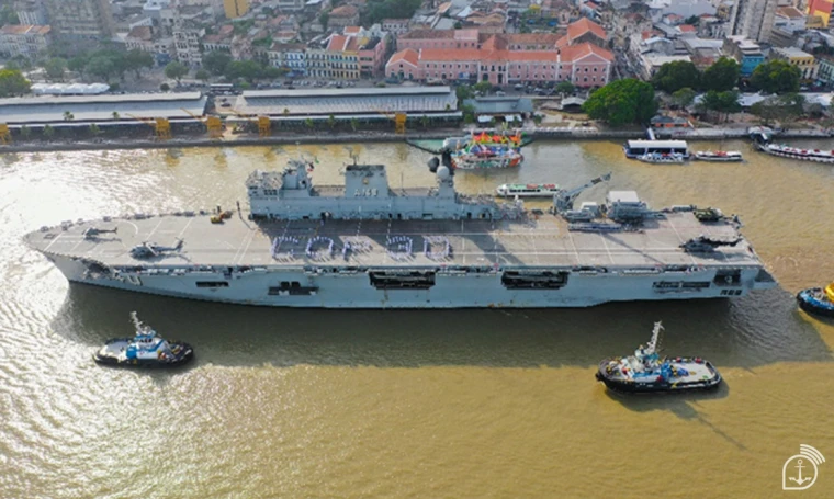 O Navio-Aeródromo Multipropósito (NAM) "Atlântico", Capitânia da Esquadra e maior navio de guerra da América Latina