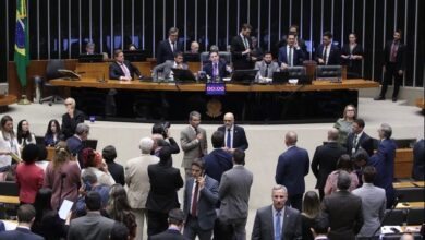 Plenário durante sessão deliberativa