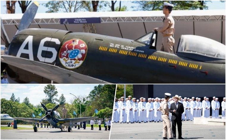 Evento, realizado dia 23/10, reuniu autoridades civis e militares, homenageou os 80 anos do vitorioso regresso dos heróis de guerra e agraciou personalidades com a Ordem do Mérito Aeronáutico 