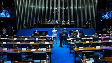 O Plenário do Senado durante as votações desta quarta-feira Fonte: Agência Senado