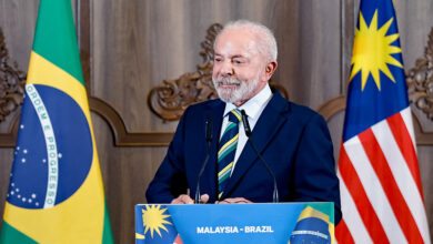 Presidente da República, Luiz Inácio Lula da Silva, durante Entrevista Coletiva concedida à Imprensa brasileira e internacional em Kuala Lampur, Malásia.