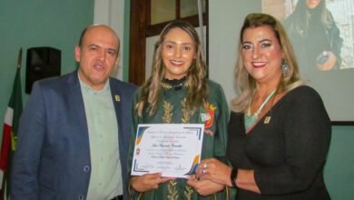 Posse da jornalista Julia Fernnada. (Foto: PortalR3)