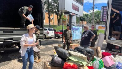 Exército atua em Rio Bonito do Iguaçu (PR) com tropas da Brigada Guarani no apoio às vítimas do tornado.