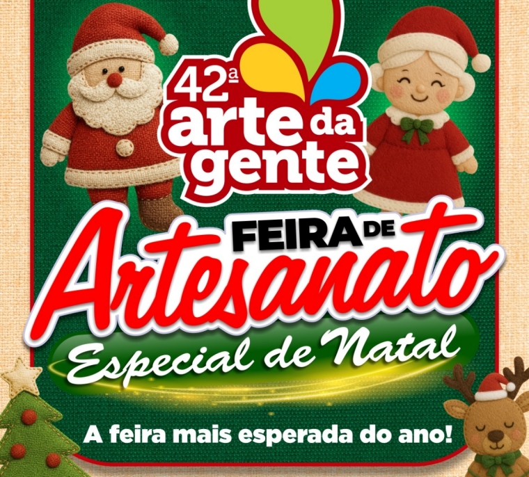 Artesãos e público na Feira Arte da Gente em Pindamonhangaba