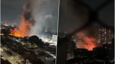 Explosão em São Paulo.