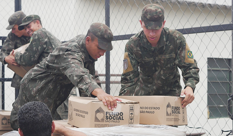 Cestas básicas enviadas pelo Fundo Social do Estado para Pindamonhangaba