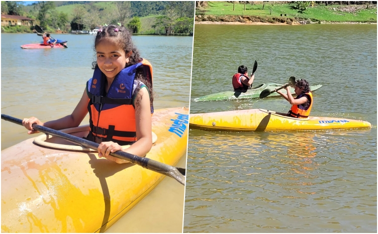 Alunos durante a atividade