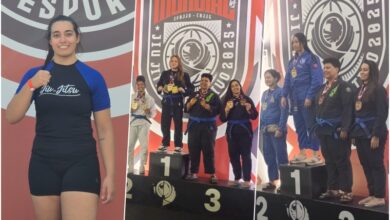 Gabriela Castro comemora seus dois pódios no Mundial de Jiu-Jitsu da CBJJE 2025