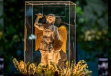 A imagem oficial foi solenemente abençoada na Gruta de São Miguel, no Monte Gargano, na Itália e sua jornada no Brasil contempla todas as regiões