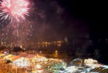 Queima de fogos sem estampido no Réveillon de Caraguatatuba