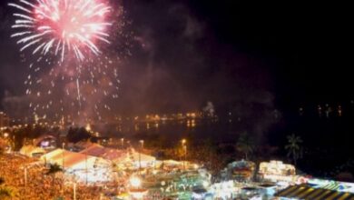 Queima de fogos sem estampido no Réveillon de Caraguatatuba