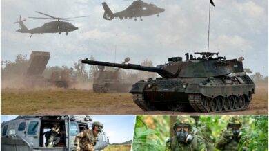 Militares das Forças Armadas em exercício da Operação Atlas na Amazônia