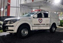 Viatura da Guarda Civil Metropolitana em ação noturna em Pindamonhangaba