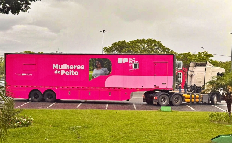 Carreta da Mamografia realiza exames gratuitos em Pindamonhangaba para prevenção do câncer de mama