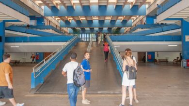 Vão livre dos prédios de História e Geografia da FFLCH