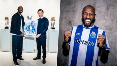 O presidente dos portistas André Villas-Boas dá as boas-vindas do possante costa-marfinenses