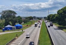 Interdição na Via Dutra para obras de passarela em Caçapava